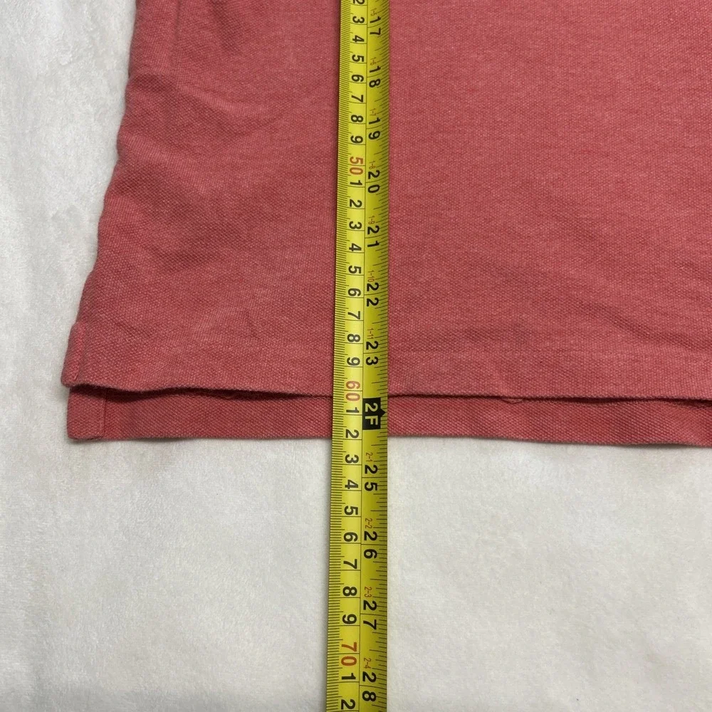 Polo Ralph Lauren Vintage Men's Coral Size Small Short Sleeve Polo Shirt
